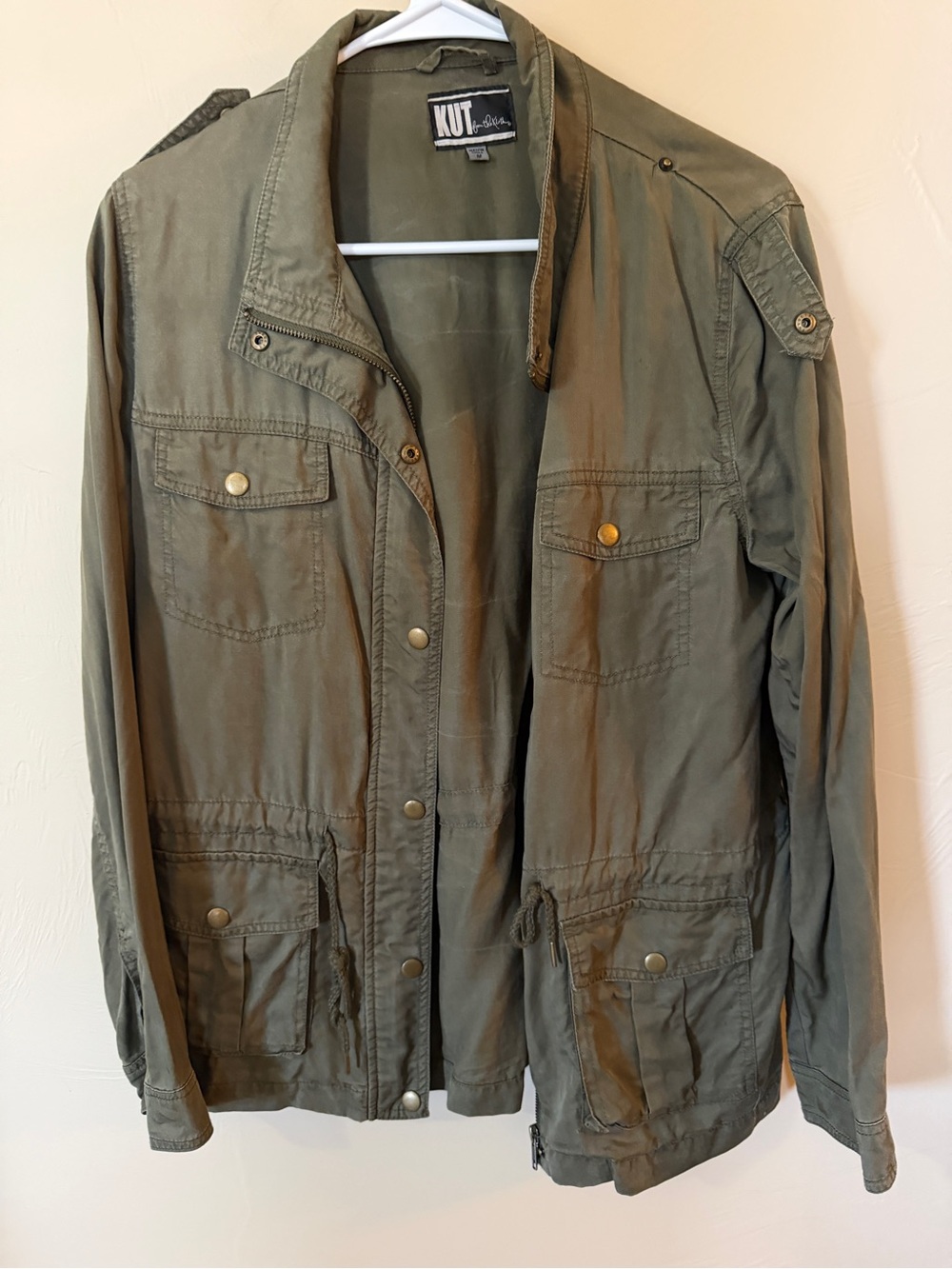 Kut from the Kloth Olive Utility Field Jacket